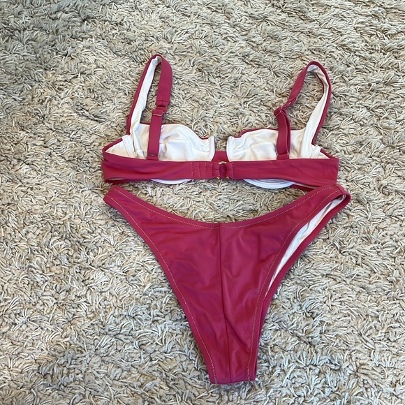 Reina Olga Brigitte Bikini Set in Bubblegum Pink - Picture 4 of 7